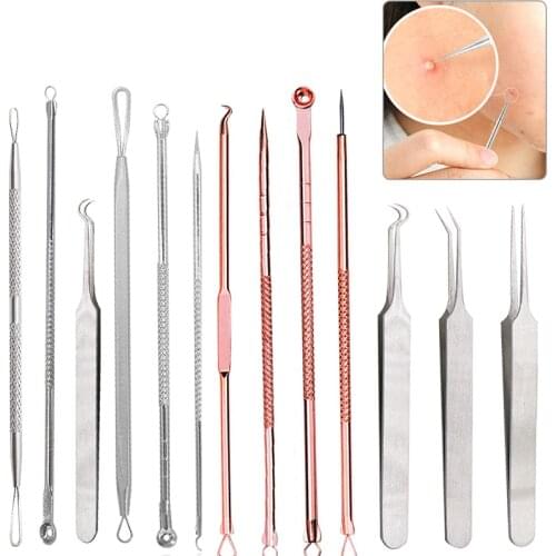 Acne Nose Blackhead Remover White Head Black Head Tool Pimple Comedone Extractor Skin Care Acne Removal Needle Stainless Steel