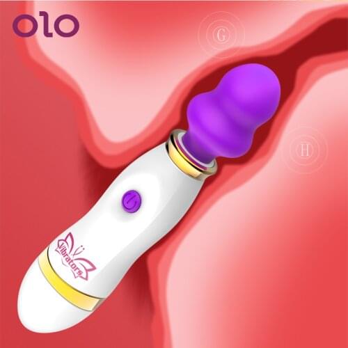 OLO 10 Speed G-spot Vibrator Magic Rod Massage Stick Clitoris Stimulate AV Stick Silicone Sex Toys for Woman Female Masturbation