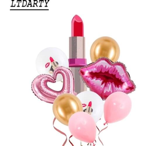 Bachelor Party Balloon Lipstick Kiss Me Ring Balloon Helium Balloon Spa Party I Love You Wedding Wedding Decoration Balloon