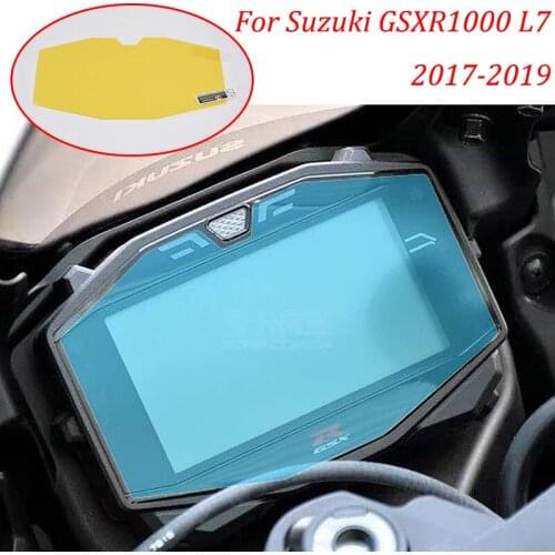 GSXR1000 L7 moto Cluster Scratch Protection Film Instrument Dashboard Cover Guard TPU Blu-ray for Suzuki 2017-2019 GSXR1000 L7