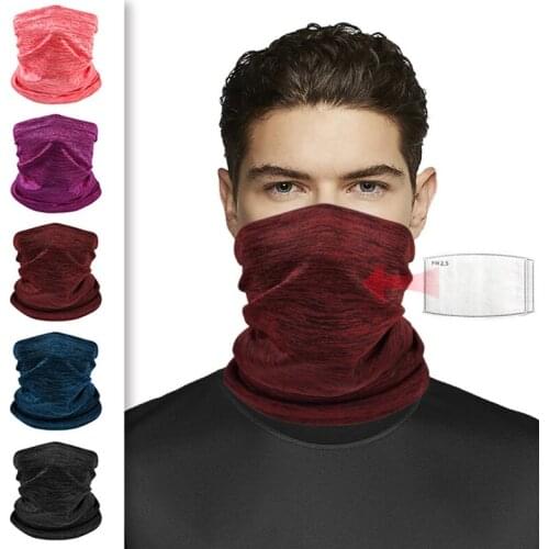 1 Pc Solid Color Magic Elastic Breathable Neck Gaiter Warmer Tube Scarf Half Face Cover Bandana For Cycling Hiking