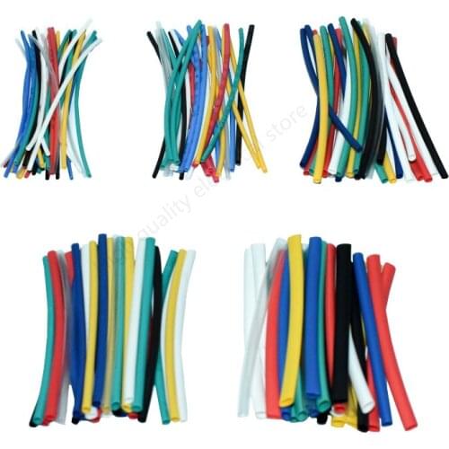 140pcs Car Electrical Cable Tube kits Heat Shrink Tube Tubing Wrap Sleeve Assorted 7color Mixed Color Tubing Sleeving Wrap Wire