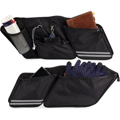 2 PCS/Pair Saddlebag Organizers 1680D Nylon for 2014-2020 Street Glide Road King Road Glide Electra Glide Motorcycle Saddlebag