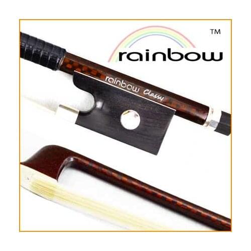 4/4 MASTER Carbon Fiber Violin Bow Silver fittings TOP Performance Lightweight Strong Warm & clear tone
