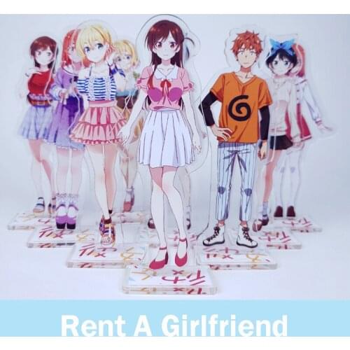 Rent A Girlfriend Acrylic BL Stand Asami Nanami Mizuhara Chizuru Figure Model Plate Anime Cartoon Decor Toy Cosplay