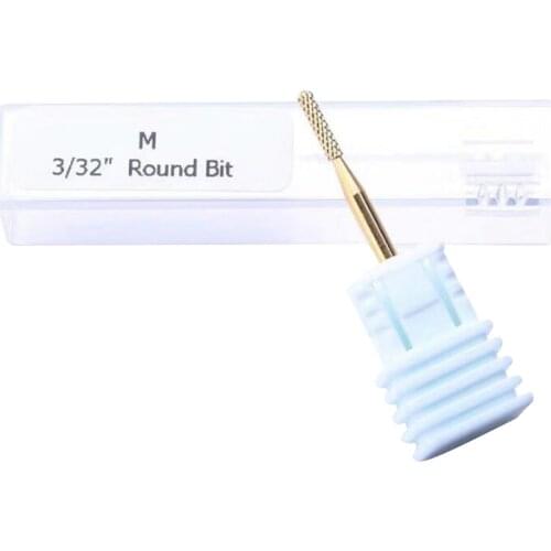 Diamond 3/32'' Rotary Nail Art Drill Bit Acrylic UV Gel Grinding Polishing Head