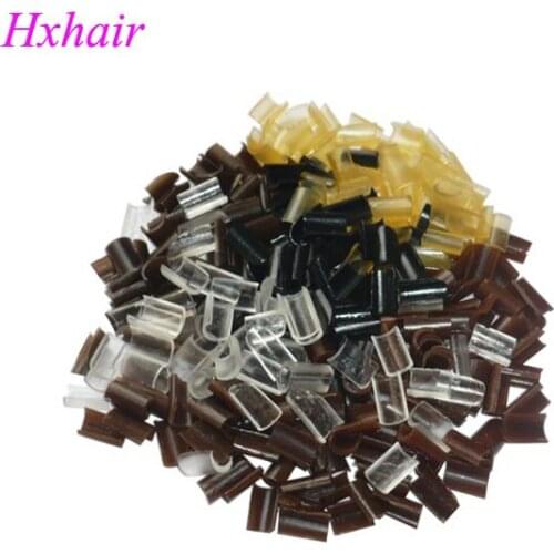 Freeshipping - 10000pcs Glue Nail Tip Keratin Nail Tip / Mixed Colors / Black D-Brown Brown L-Brown Blonde Transparent