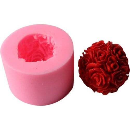 Big Bouquet Rose Silicone Soap Mold Handmade Soap Baking Decoration Mold Diy Cake Decorating Tools Soap Form seifenform