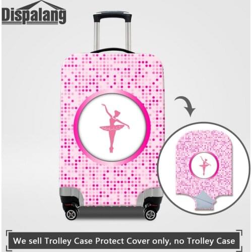 Dispalang 4 Sizes S/M/L/XL Luggage Cover For 18-32 Inch Case Ballet Girl Suitcase Protective Covers Dust Rain Travel Accessories