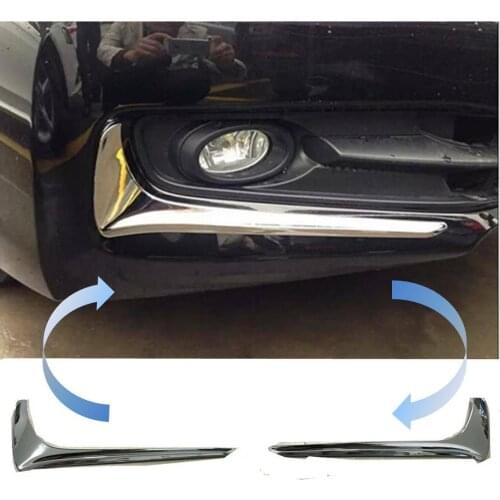 For 2013-2015 Honda Accord Chrome Front Fog Light Trim Cover Bumper Side Eyelid Car modification Auto parts