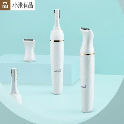 Youpin Wellskins Electric Eyebrow Trimmer Eye Brow Epilator Mini Shaving Portable Razors Facial Hair Remover Hair Clip Trimmer