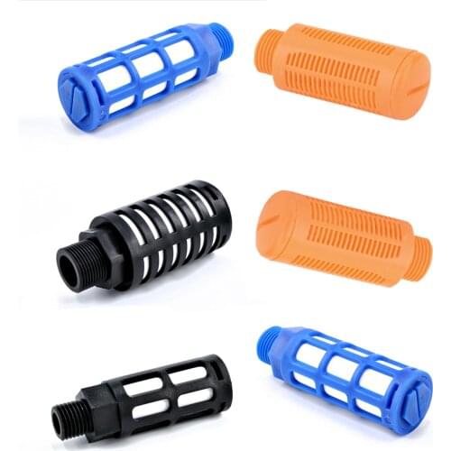 Air Silencer Absorb Noise Filter Water Filter Plastic Exhaust Muffler Plastic Exhaust Muffler Male Thread high quality