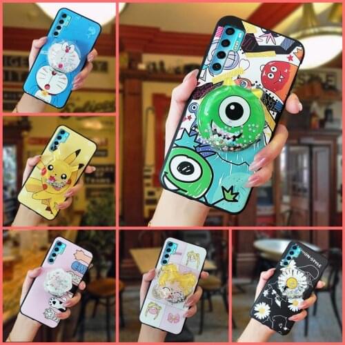 Dirt-resistant Cartoon Phone Case For TCL 20 Pro 5G Anti-dust Kickstand phone stand holder