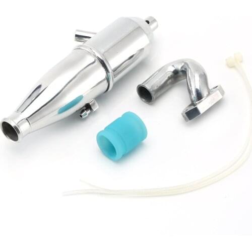 HSP 1:10 Aluminum Side Exhaust Pipe For RC Nitro Car Buggy Truck Engine Spare Parts Accessory 02006 02031 102009