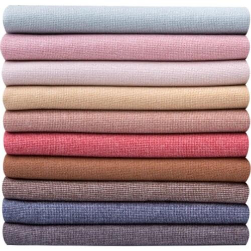 Width 150cm Wool-like Polyester Blend Tartan Plaid Houndstooth Fabric Overcoat Trousers Outerwear Material By the Half-Metre