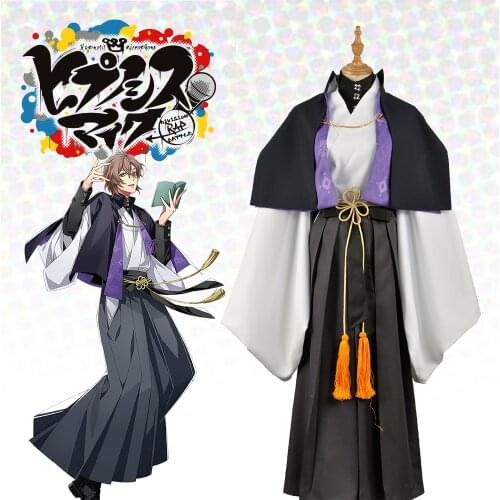 Anime Japanese Voice Actor Division Rap Battle Yumeno Gentarou Cosplay Costume Women Men Adult Tops Belt Kimono Hanfu Halloween