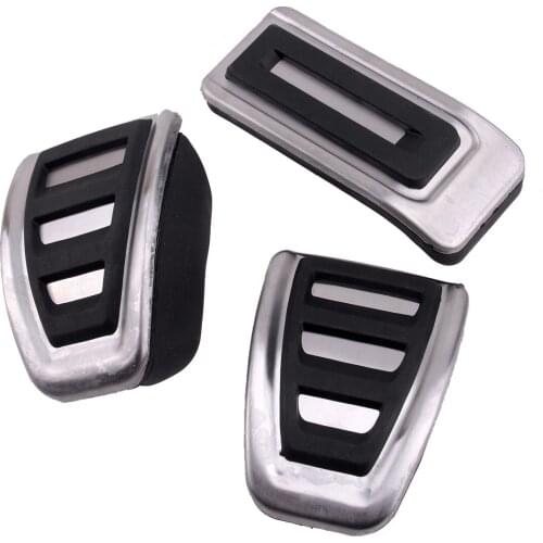 3pcs Manual Transmission Fuel Gas Brake Clutch Pedal Cover Fit For VW Multivan Transporter T5 T6 Caravelle T6 Multivan T5 T6