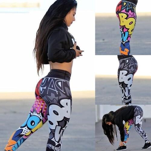 Women Digital Printing Leggings Workout Leggings High Waist Push Up Leggins Mujer Fitness Leggings WomenS Pants
