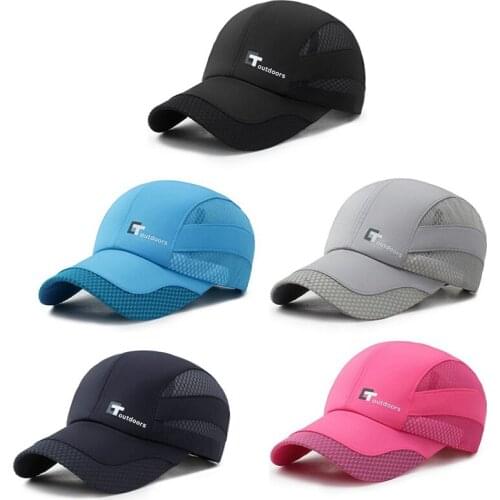 Summer mesh quick-drying hat mens baseball cap outdoor leisure ladies sunscreen sunshade cap