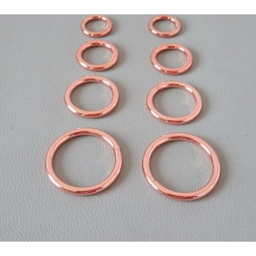 100Pcs/Lot Metal Welded O Ring Buckle Hardware Clasp For Bag Backpack Straps Belt Loop Dog Collar Harness Sewing DIY Accessory