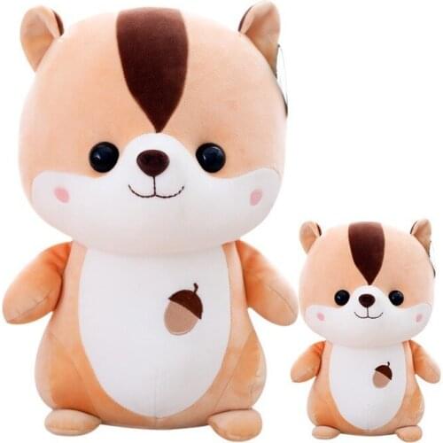 Cute Squirrel Plush Doll Feather Cotton Soft Plush Toy Stuffed Animal Toys Best Gift For Children Kids and birthday