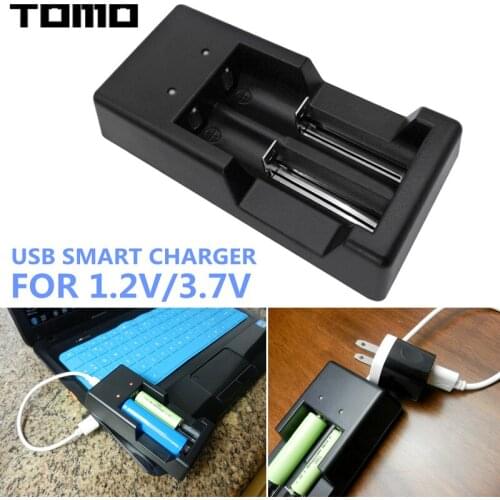 TOMO V6 Multifunctional 3.7V/1.2V Smart Charger with Micro-USB Interface for AA/AAA/18650/16340/14500/18500 Battery