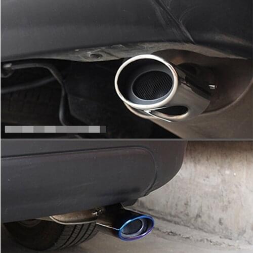 Stainless Steel Car Exhaust Tip Muffler Pipe Cover For Mitsubishi Outlander 3 4 2019 2018 2017 2016 2015 2014 2013 Accessories