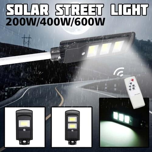 Smuxi 120/240/360 COB Wall Lamp IP67 Waterproof Outdoor Solar Street Light with Remote Control for Garden Yard Street Flood Lamp