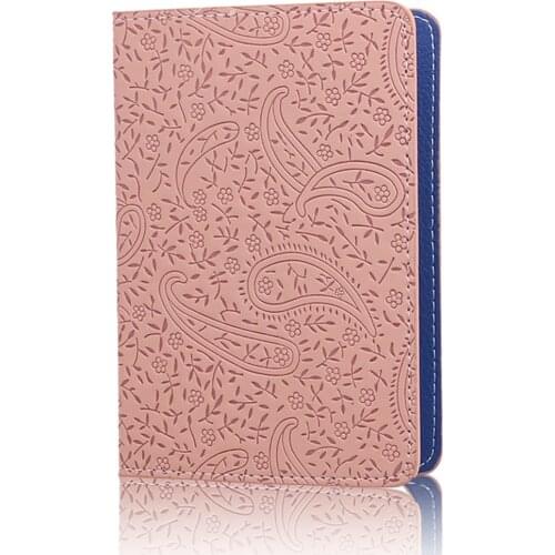 TRASSORY Ladies Cute Lavender Leather Passport Cover Holder Women Thin Fashion Travel Passport Leather Case