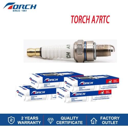 Original TORCH Spark Plugs A7RTC for NGK CR7HSA Denso IUF22 Champion Z9Y Brisk NAR14YS Bosch UR3AS Autolite 4203 Ignition System