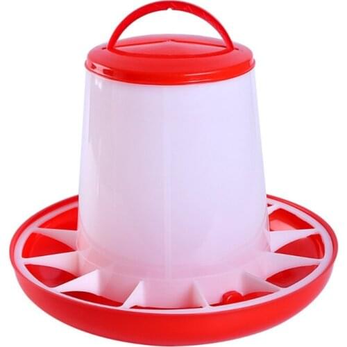Chick Waterer and Feeder Plastic Automatic Poultry Waterer Food Containers for Chickens Birds Pigeons Quails