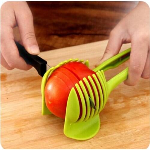 Handheld Creative Kitchen Fruit And Vegetable Slicer Orange Lemon Cutter Cake Clip Multi-function Kitchen Tool