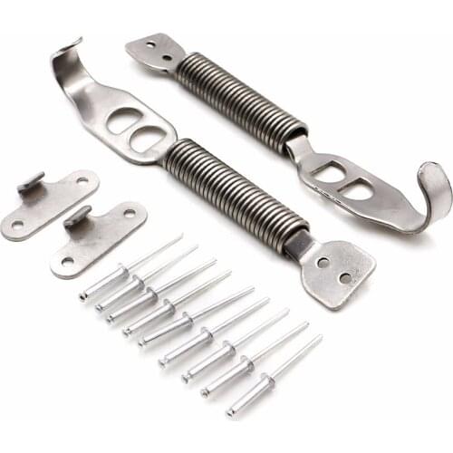 Silver color Alloy Bonnet Hood Pin Lock Kit Down Hood Locks Pins fit ALL Racing Speed