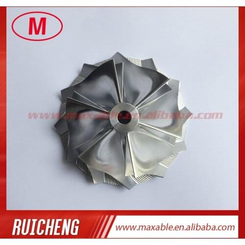 TD04HL 19T 49189-X 46.02/58.00mm 6+6 blades Turbocharger Billet/milling/aluminum 2618 compressor wheel