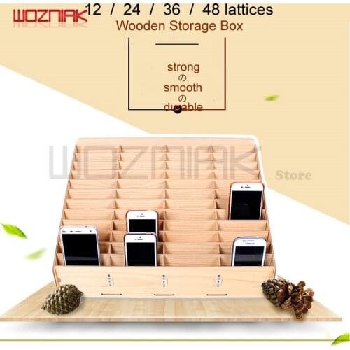 WOZNIAKMobile Phone LCD Screen Storage Box Tweezers Bolt Driver Woodiness Storage Toolbox Large Capacity Desktop Finishing