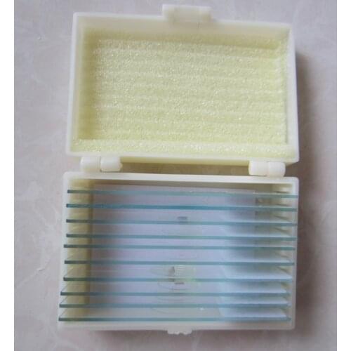 10pcs Glass Bio-microscope Prepared Basic Science Biological Microscope Slides Children Microscopy Specimen