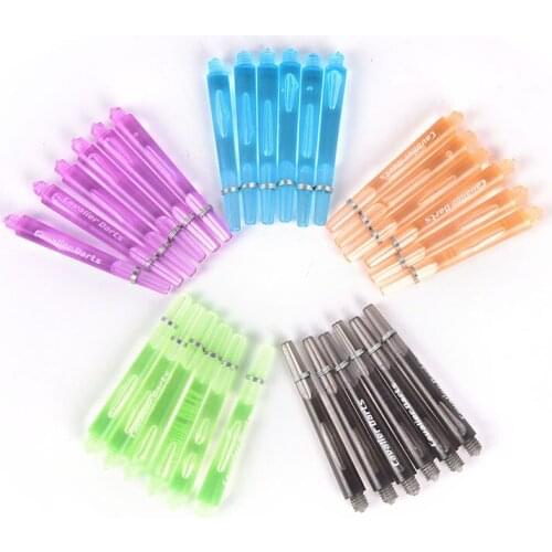 6Pcs 45mm 2BA Thread Nylon Re-Grooved Dart Stems Shafts 6 Colors to Choose 2BA Stems Nylon Dart Shafts