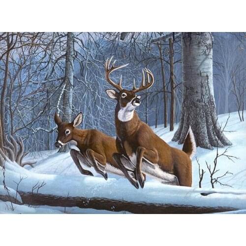 A7164 11CT/14CT/18CT/25CT/28CT oil scenery patterns Counted Cross Stitch DIY Cross Stitch Kits Embroidery Needlework Sets