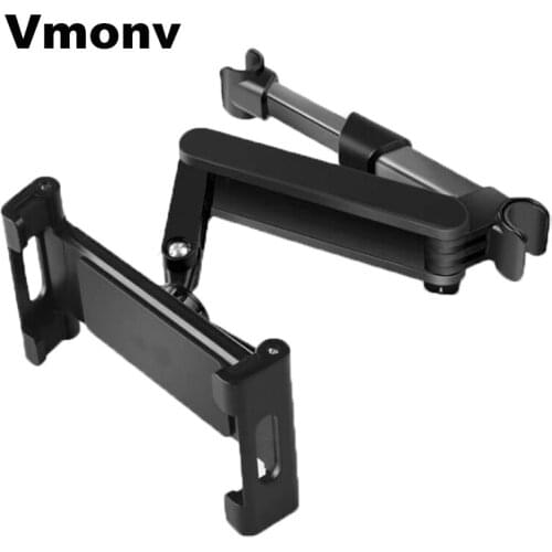 Car Rear Pillow Phone Holder Tablet Car Stand Seat Rear Headrest Mounting Bracket for iPhone X8 iPad Mini Tablet 4-11/12.9 Inch