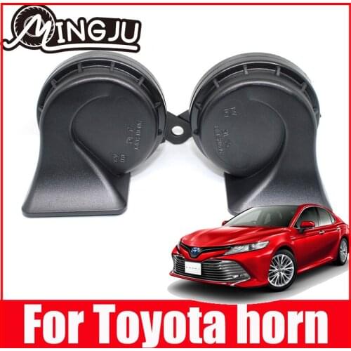 Car Horn Snail type Horn For Toyota RAV4 Camry Vios Yaris Corolla Reiz 12V 110-129db Auto Horn High Low Klaxon Accessories