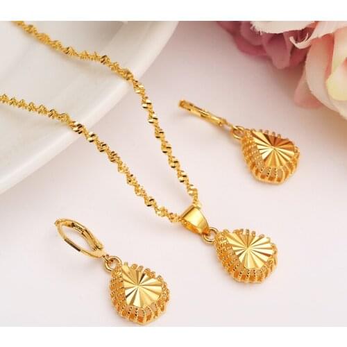 Bangrui Women Fashion Jewelry set Necklace Earrings Wedding sets Gold Color Africa/Arabia/Middle East gift