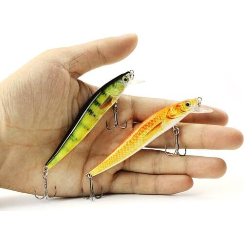1PC 5 Colors 9cm 6.5g Middle Size Minnow Fishing Lure AH09B Vivid Fishing Bait Unique Texture Crankbait Fish Tackle Wobbler Lure