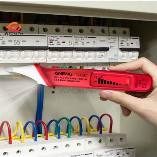 VC1018 Electric Sensor Tester Pen Digital Intelligent AC Voltage Meter 1000V Voltmeter Buzzer Detector For Electric Tool