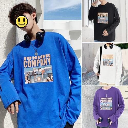 Hot New Creative Print TShirt Personality Couples Fashion Comfortable College Style Clothes Oversized Hong Kong Style Streetwear