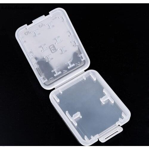 Kebidumei 1pcs Hot High Quality 8 in 1 Plastic Micro for SD SDHC TF Memory Card Storage Case Box Protector Holder case