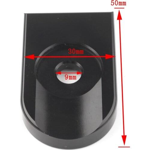 Motorcycle Black Motorcycle Rear Seat Bolt Tab Knob Cover Spacer Pad for Harley