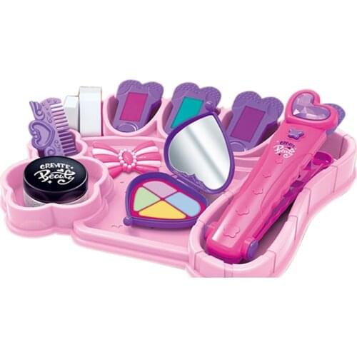 Hair Dyeing Set Childrens Play House Beauty Set Girl Makeup Toys Accessories Hair Braid Weave Toys for Girl