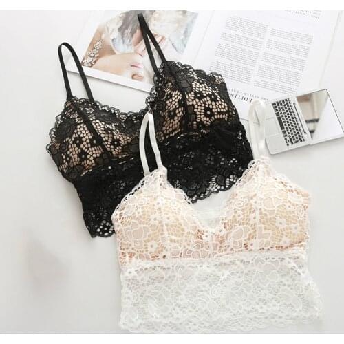 2020 New Sexy Lace Bra Underwear Female Wire Free Beauty Back Strap Wrapped Chest Triangle Bra