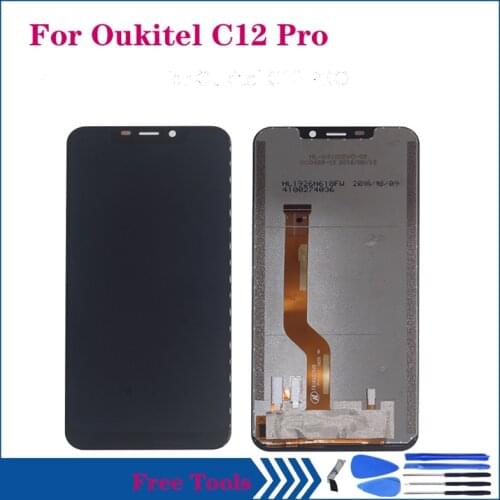 Original Display For Oukitel C12 PRO LCD Display Touch Screen Digitizer Assembly For oukitel C12Pro LCD Mobile phone repair kit