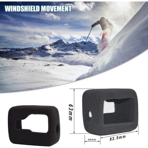 Windshield Wind Noise Reduction Sponge Foam Case Cover For GoPro Hero 8 Sports Action Camera Housing Accessory Wind Slayer Foam